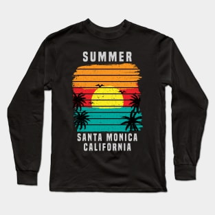 Summer Santa Monica California Long Sleeve T-Shirt